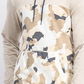 Sun + Stone Men's Camo Blocked Hoodie Beige Size Medium