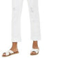 Style & Co Women's Ripped Crop Straight Jeans White Size 12