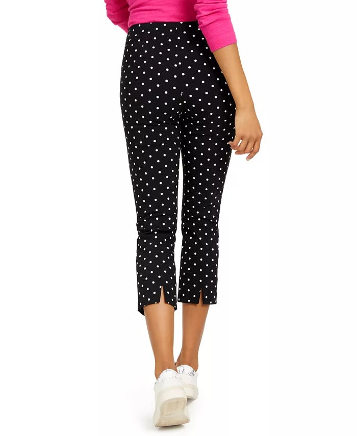 Charter Club Women's Capri Tummy-Control Skinny Pants Black Size 12