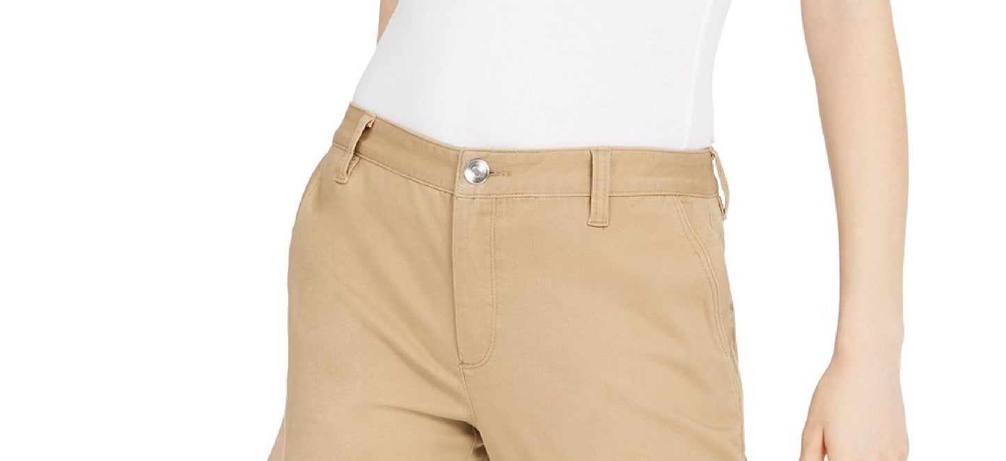 INC International Concepts Women's Petite Skinny Utility Pants Beige Size 4P