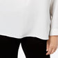 Nine West Women's V Neck Top White Size 1X