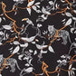Bar III Women's Printed Sleeveless V-Neck Top Black Size Medium