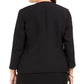 Kasper Women's Suit Wear To Work Jacket Black Size Petite Small
