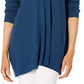 Anne Klein Women's Rib V-Neck Sweater Dark Blue Size 2 Extra Large