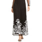 INC International Concepts Women's Embroidered Off-The-Shoulder Maxi Dress  Black Size 10