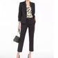 Kasper Women's Zip Pocket Blazer Charcoal Size 4