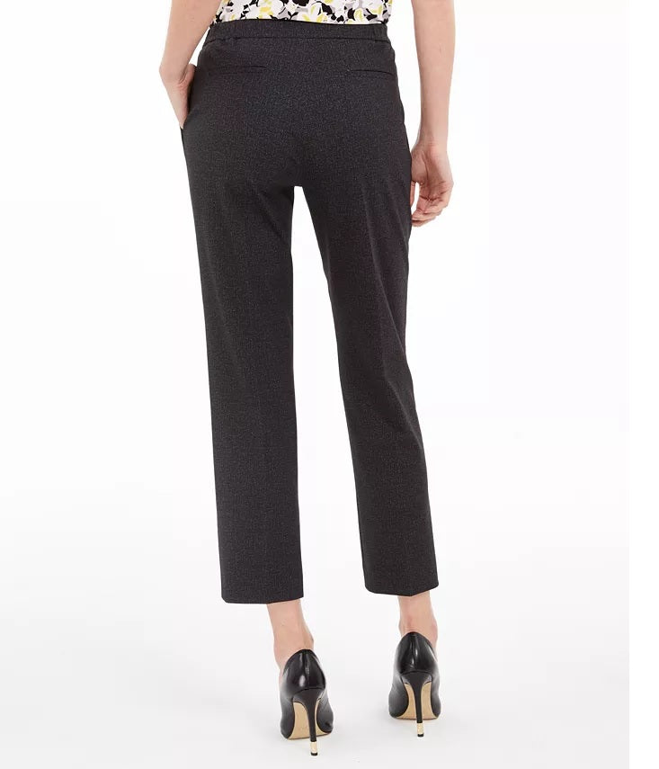 Kasper Women's Elastic-Back Dress Pants Black Size 18