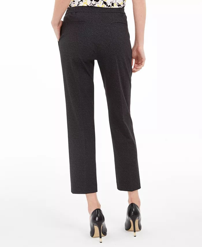 Kasper Women's Elastic-Back Dress Pants Charcoal Size 12