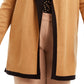 Anne Klein Womens Plus Drapey Open Front Cardigan Sweater Brown