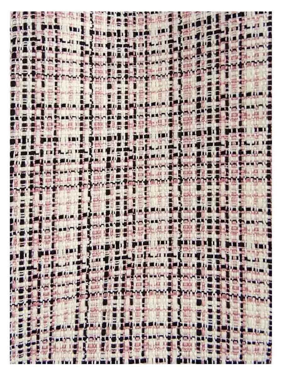 Anne Klein Women's Piping-Trim Plaid Jacket Pink Size 12