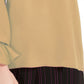 Bar III  Women's Pleated Bell-Sleeve Top Brght Yellow Size Small