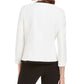 Kasper Women's Embroidered Flyaway Jacket Natural Size 14