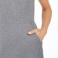 Anne Klein Women's Heathered Twill Sheath Dress Gray Size 10