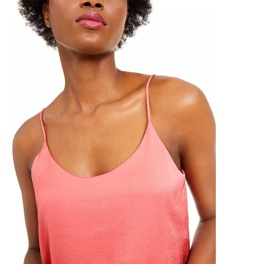 Bar III Women's Woven Camisole  Pink Size Medium