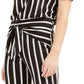 BCX Juniors' Striped Top Black Size Large