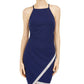 BCX Juniors Women's  Asymmetrical-Hem Rhinestone Dress Blue Size Medium