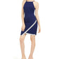 BCX Juniors Women's  Asymmetrical-Hem Rhinestone Dress Blue Size Medium