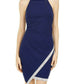 BCX Juniors' Asymmetrical-Hem Rhinestone Dress Blue Size Small