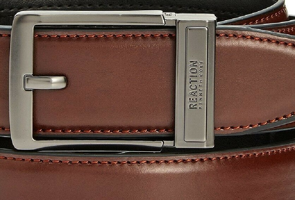 Kenneth Cole Reaction Men's Exact Fit Dress Belt Brown Size Small