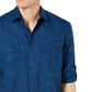 Alfani Men's Warren No Pocket Long Sleeve Shirt Blue Size Small