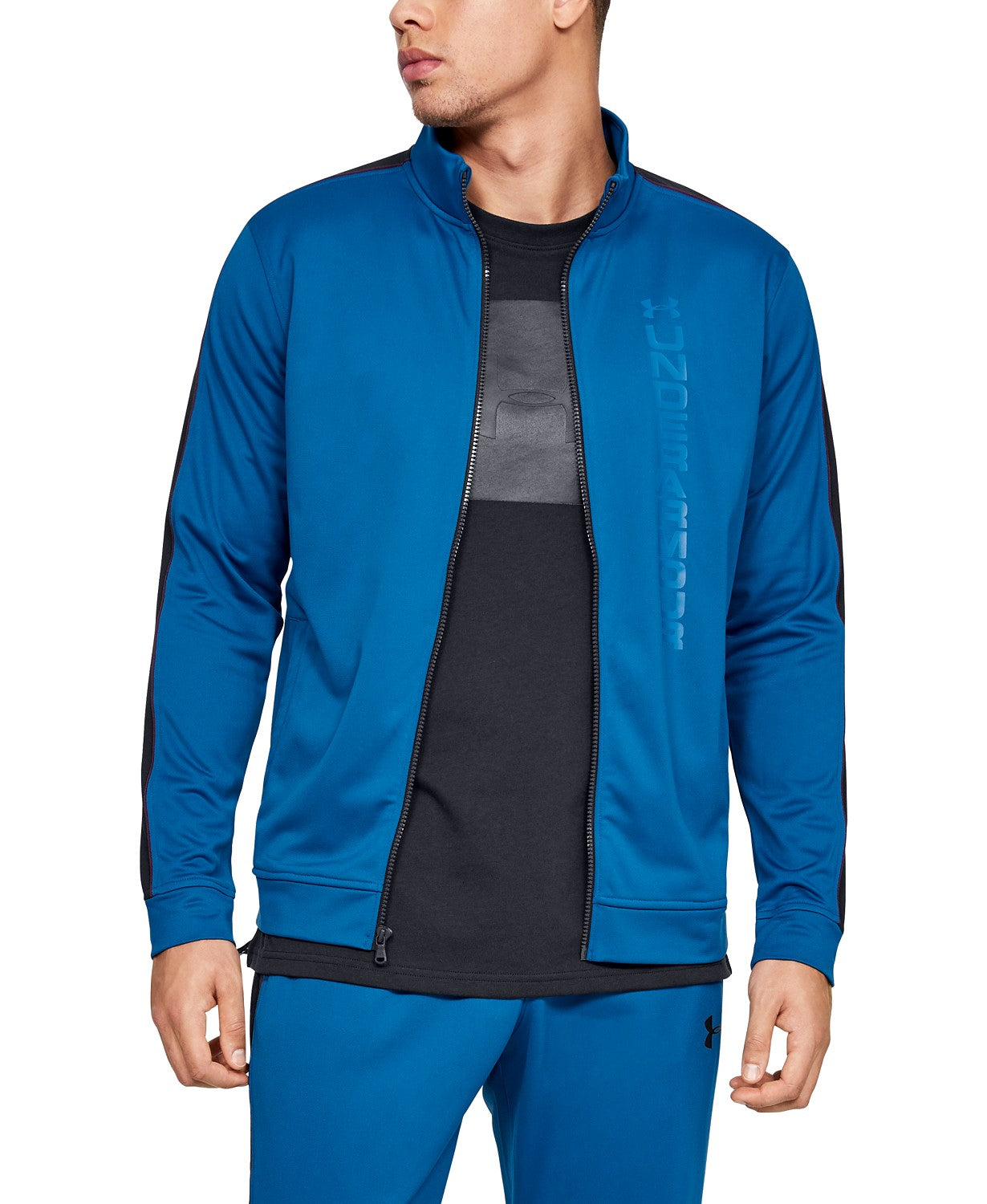 Under Armour Men's Unstoppable Track Jacket Blue Size Large