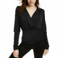 Leyden Women's Gathered Knit Top Black Size Large