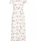 City Chic Women's Trendy Plus Size Floral-Print Off-The-Shoulder Dress White Size 16 Plus