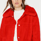 Jou Jou Juniors' Faux-Fur Jacket Red Size X-Small
