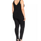 City Chic Women's Trendy Plus V Neck Knit Top Black Size 24W
