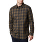 Columbia Men's Vapor Ridge Iii Plaid Shirt Beige Size Small