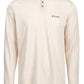 Columbia Men's Thistletown Park Long Sleeve Henley Shirt Beige Size Medium