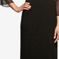 Alex Evenings Women's Embellished Shift Dress Black Size 14