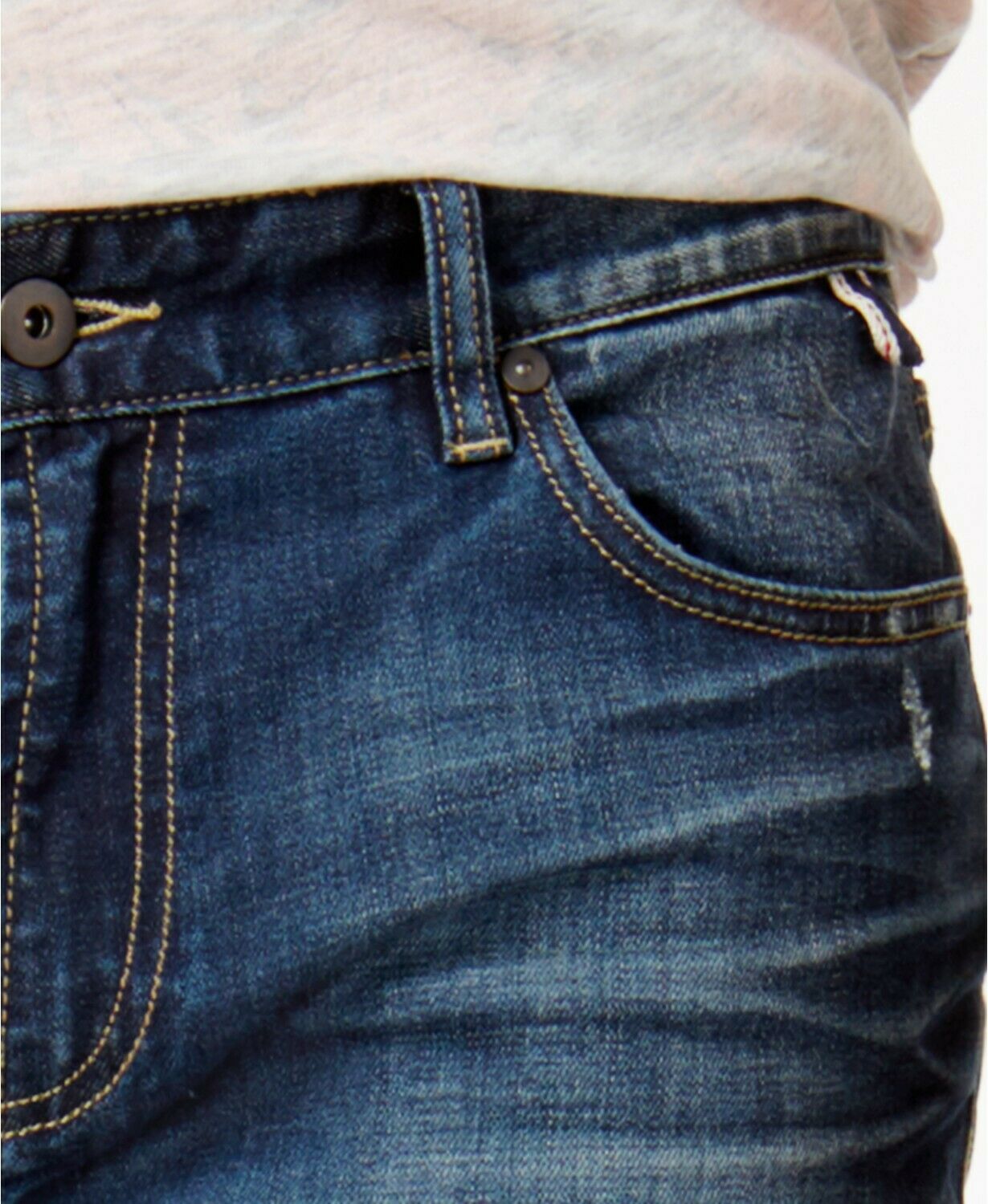 American Rag Men's Riverview Wash Distressed Slim Stretch Size 30x30