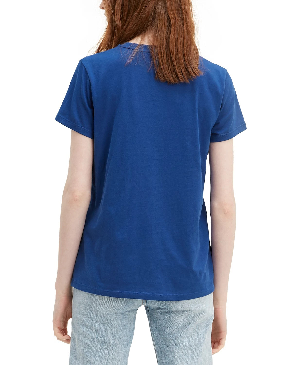 Levi's Women's Cotton The Perfect Tee Logo Graphic T-Shirt Navy Size Medium