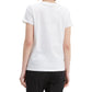 Levi's Women's The Perfect Tee Sequin Graphic T-Shirt White Size Extra Large