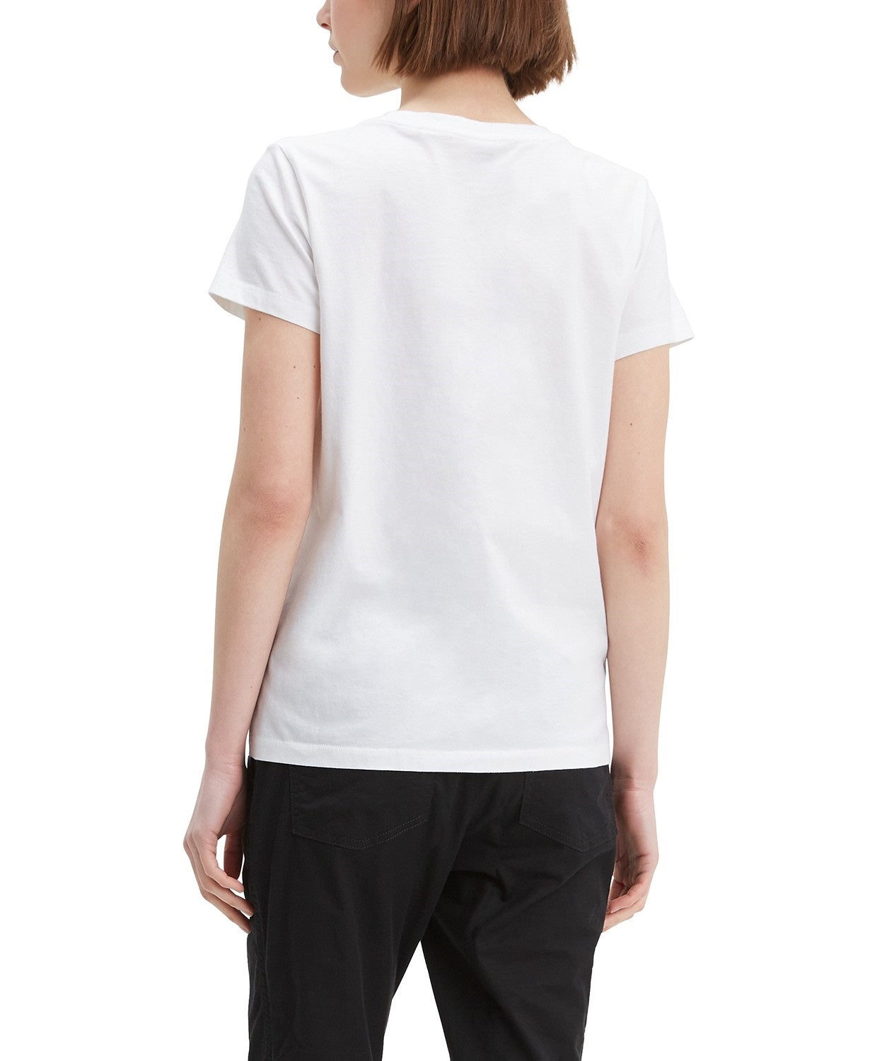 Levi's Women's The Perfect Tee Sequin Graphic T-Shirt White Size Extra Large