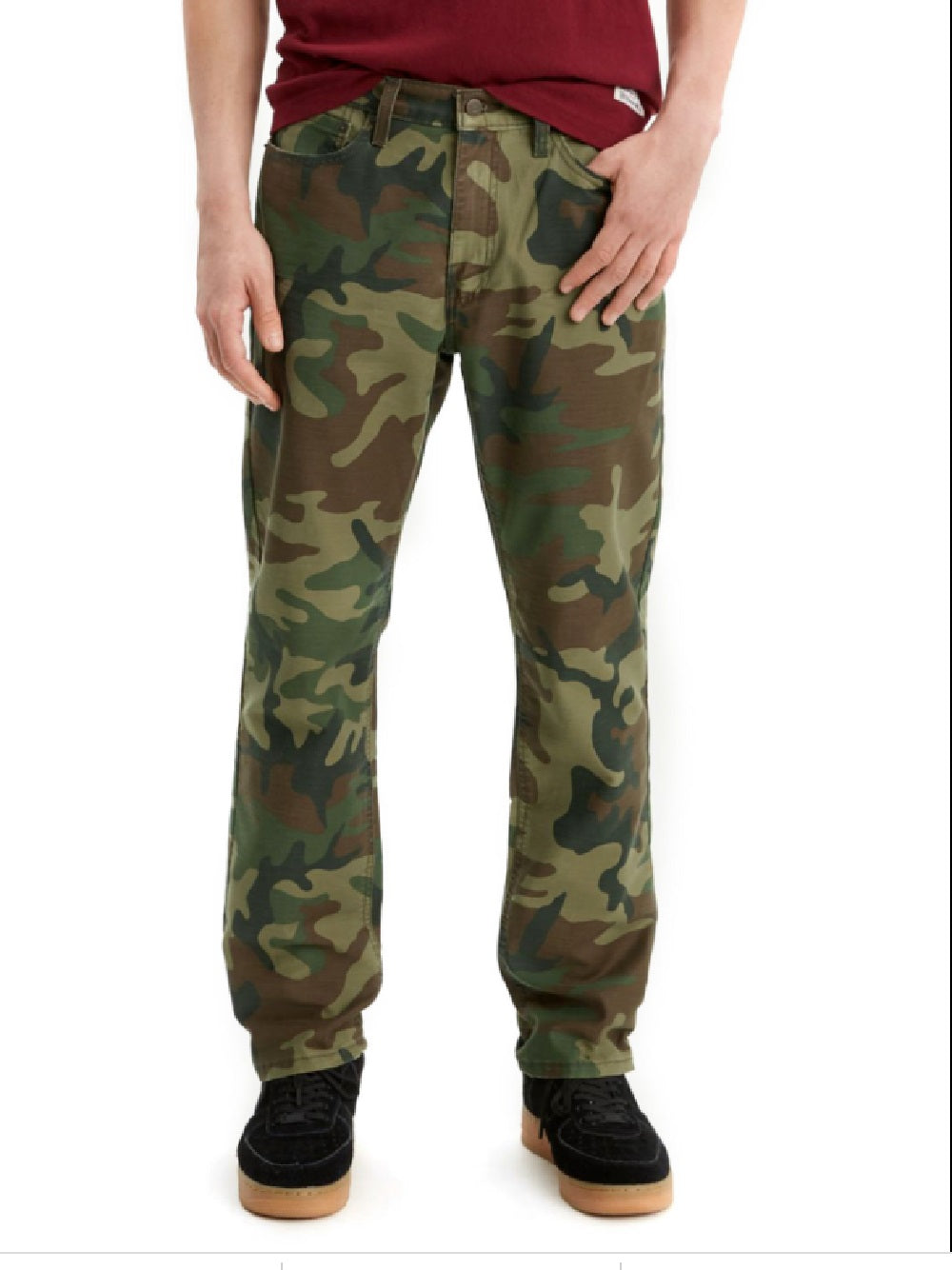 Levi's Men's 541 Athletic Fit Camo Jeans Green Size 32X30