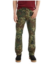 Levi's Men's 541 Athletic Fit Camo Jeans Green Size 34X32