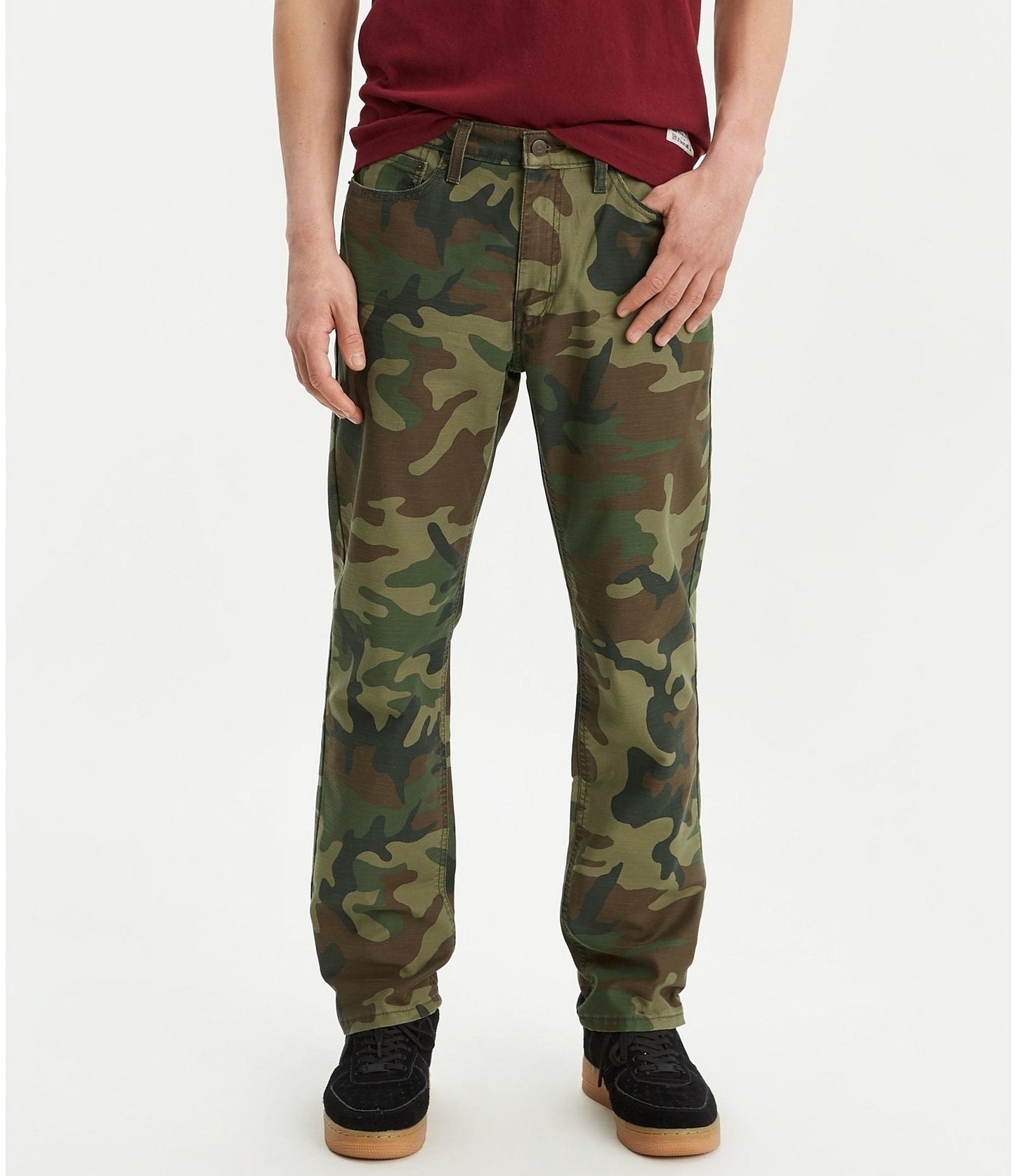 Levi's Men's 541 Athletic Fit Camo Jeans Green Size 42X32