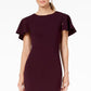 Calvin Klein Women's Capelet Sheath Dress Purple Size 6