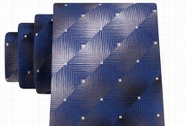 Van Heusen Men's Pizarroso Geo Tie Navy Size Regular