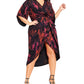 City Chic Women's Trendy Garnet Slither Dress Bright Red Size 18W