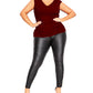 City Chic Women's Trendy Plus Ruched Top Medium Red Size 18W