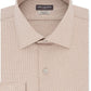 Van Heusen Men's Flex Regular-Fit Stretch Wrinkle-Free Nailshead Print Dress Shirt Med Beige Size 36-37