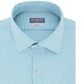 Van Heusen Men's Regular-Fit Wrinkle-Free Performance Stretch Flex Collar Solid Dress Shirt  Aqua Size 15.5x34-35