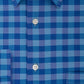 Van Heusen Men's Fit Flex Collar Check Dress Shirt Aqua Size 15.5-32-33
