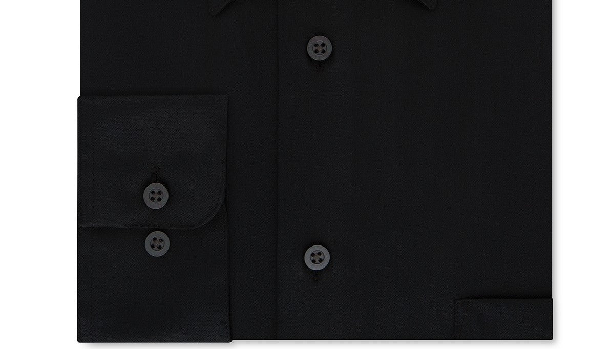 Arrow Men's Classic-Fit Non-Iron Dress Shirt Black Size 15-32-33