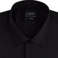 Arrow Men's Fitted Spread-Collar Dress Shirt Black Black Size 15.5x32-33
