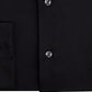 Arrow Men's Fitted Spread-Collar Dress Shirt Black Black Size 15.5x32-33