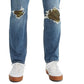 Levi's Men's 502 Tapered Fit Ripped With Camo Print Repair Jeans Blue Size 34X30